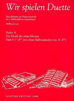 Cover Wir spielen Duette Reihe A Band 4 für 2 Altblockflöten Spielpartitur
