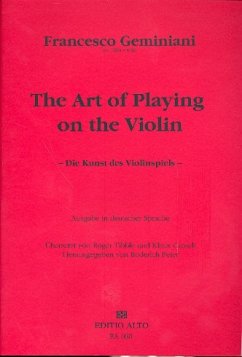 Cover The Art of Playing on the Violin Ausgabe deutsch Die Kunst des Violinspiels