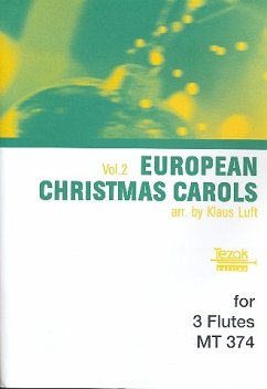 Cover European christmas carols vol.2 for 3 flutes, score and parts Luft, Klaus, arr.