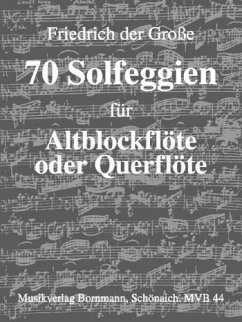 Cover 70 Solfeggien für Altblockflöte solo (Flöte)