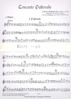 Cover Concerto pastorale für Blockflöte (Flöten) und Streicher Streicherstimmen (3-3-1--2-3)