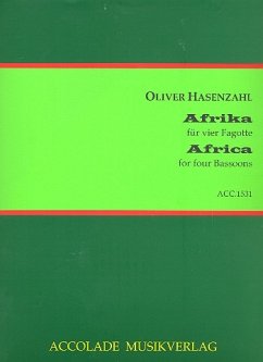 Cover Afrika für 4 Fagotte Partitur und Stimmen
