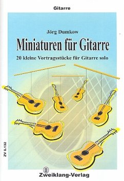 Cover Miniaturen für Gitarre 20 kleine Vortragsstücke