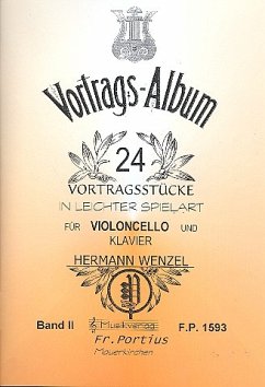 Cover 24 Vortragsstücke Band 2 für Violoncello und Klavier leicht spielbar Verlagskopie