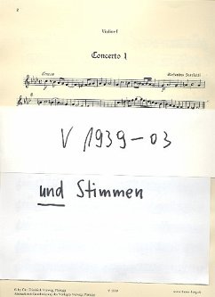 Cover Concerti grossi Nr.1 und Nr.2 für Streichorchester Stimmensatz (3-3-2-3)