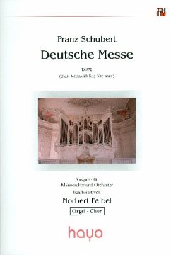 Cover Deutsche Messe D872 für Männerchor und Orchester Orgelauszug