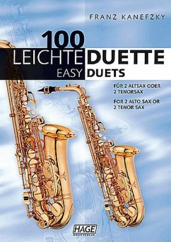 Cover 100 leichte Duette für 2 Altsaxophone Spielpartitur