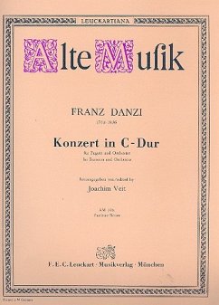 Cover Konzert C-Dur für Fagott und Orchester Partitur