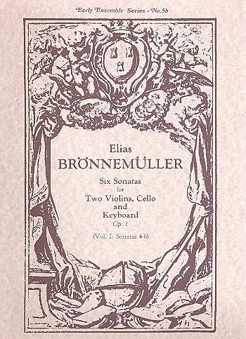 6 Sonatas op.1 vol.2 (nos. 4-6) for 2 violins, cello and keyboard 6 Sonatas op.1 vol.2 (nos. 4-6) for 2 violins, cello and keyboard