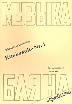 Cover Kindersuite Nr.4 für Akkordeon