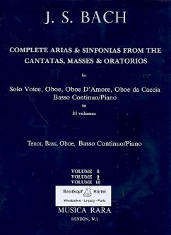 Cover Complete Arias and Sinfonias vol.9 for tenor, bass, oboe and Bc