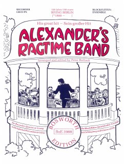 Cover Alexander's Ragtime Band für 4 Blockflöten (SATB) und Schlagzeug Partitur und Stimmen