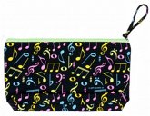 Etui Noten schwarz/bunt mit Innenfutter 24 x 14 x 3,5 cm mit Schlaufe Etui Noten schwarz/bunt mit Innenfutter 24 x 14 x 3,5 cm mit Schlaufe