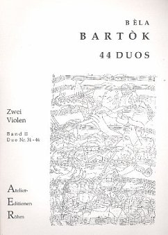 44 Duos Band 2 (Nr.31-44) für 2 Violen 2 Spielpartituren