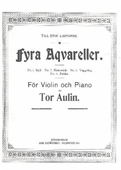 4 Aqvareller for violin and piano Cover 4 Aqvareller for violin and piano