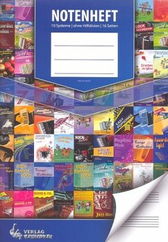 Notenheft DIN A4 hoch 10 Systeme 16 Seiten