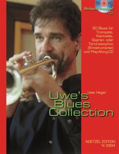 Cover Uwe's Blues Collection (+CD): 57 Blues für B-Instrumente (trp, klar, s/t-sax)