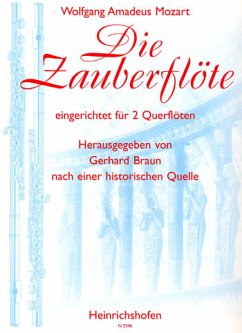Cover Die Zauberflöte für 2 Flöten Spielpartitur