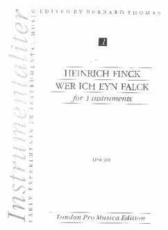 Cover Wer ich eyn Falck for 4 instruments (SATB) score and parts