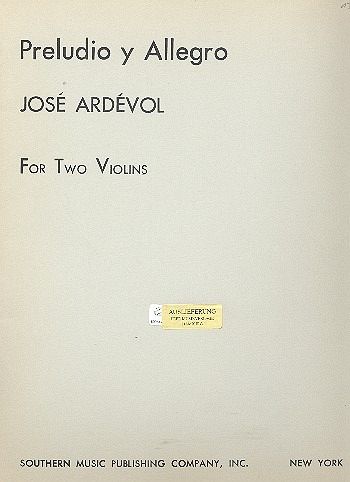Preludio y allegro for 2 violins Preludio y allegro for 2 violins