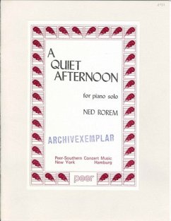 Cover A quiet Afternoon for piano