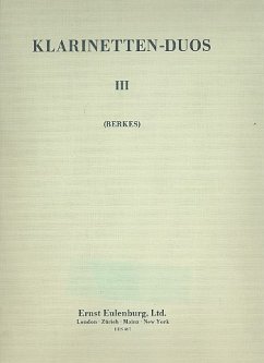 Cover Klarinettenduos Band 3 Spielpartitur