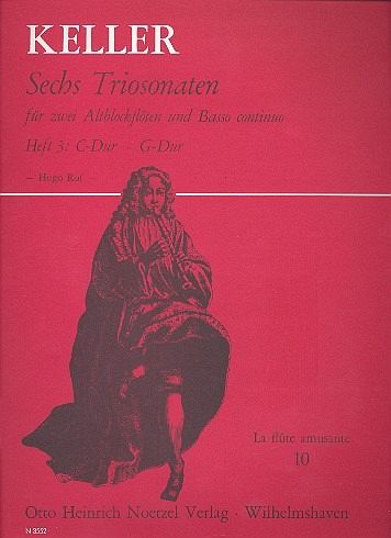 6 Triosonaten Band 3 (Nr.5-6) für 2 Altblockflöten und Bc Sonaten C-Dur und G-Dur