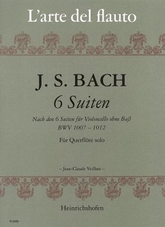 Cover 6 Suiten BWV1007-12 für Cello solo für Flöte solo