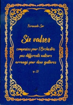 Cover 6 Valses op.39 pour orchestre pour 2 guitares partition