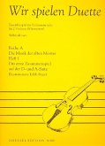 Wir spielen Duette Reihe A Band 1 für 2 Violinen (Klarinetten) Spielpartitur