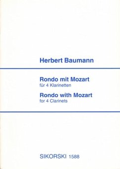 Cover Rondo mit Mozart für 4 Klarinetten Partitur und Stimmen