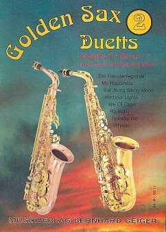 Cover Golden Sax Duets Band 2 für 2 Altsaxophone und Klavier