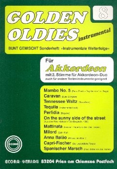 Cover Golden Oldies Band 8 für Akkordeon Solo, Duo oder andere Tasteninstrumente Bunt gemischt Sonderheft