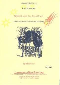 Cover Gelobet seist du Jesu Christ für Flöte und Klarinette Spielpartitur