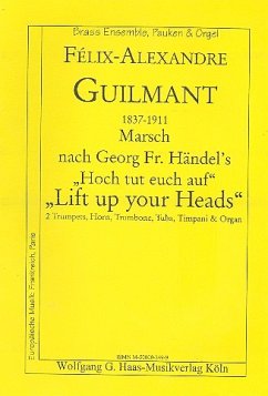 Cover Marsch nach Händels Lift up your Heads für Blechbläser, Pauken und Orgel Stimmen