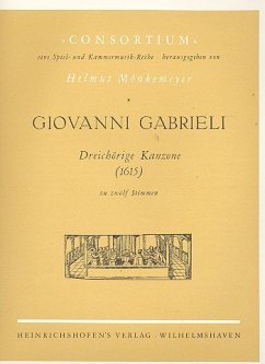 Cover Dreichoerige Kanzone zu zwölf Stimmen Partitur und Stimmen