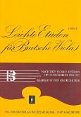 Leichte Etüden nach den Violinetüden op.15 Band 1 für Viola