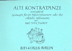 Cover Alte Kontratänze aus England Spielmusik für ein Tasteninstrument oder 3 Melodieinstrumente