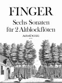 6 Sonaten op.2 für 2 Altblockflöten Spielpartitur