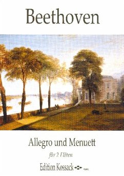 Cover Allegro und Menuett für 2 Flöten Spielpartitur