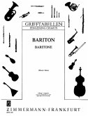 Grifftabelle für Bariton Grifftabelle für Bariton
