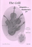 Allegretto aus Sinfonie Nr.7 für 4 Violoncelli Partitur und Stimmen