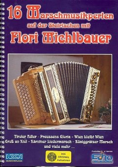 Cover 16 Marschmusikperlen auf der steirischen Handharmonika (+CD) mit Flori Michlbauer