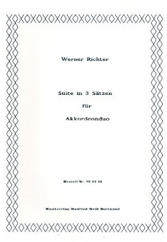 Cover Suite in 3 Sätzen für 2 Akkordeons Spielpartitur