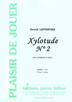 Cover Lefebvre, David, Xylotude N° 2 Xylophone et piano