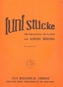 Cover 5 Stücke für Violoncello und Klavier