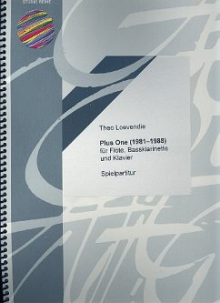 Cover Plus one für Flöte, Bassklarinette und Klavier 3 Spielpartituren
