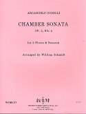 Sonate op.2,2 für 2 Flöten und Fagott Partitur und Stimmen