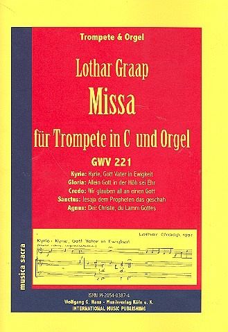 MISSA GWV221 FUER TROMPETE IN C UND ORGEL MISSA GWV221 FUER TROMPETE IN C UND ORGEL