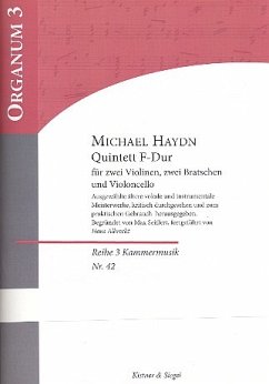 Quintett F-Dur für 2 Violinen, 2 Violen und Violoncello Partitur und Stimmen Quintett F-Dur für 2 Violinen, 2 Violen und Violoncello Partitur und Stimmen